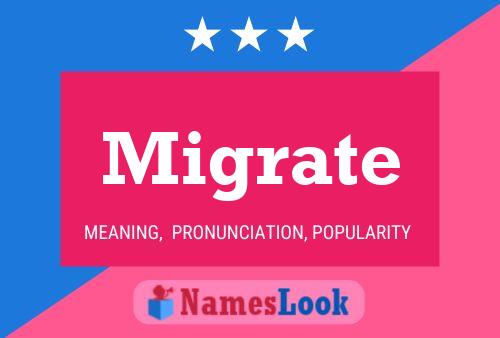 Migrate Name Poster