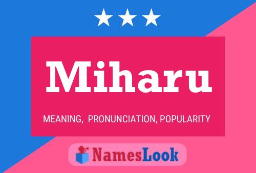 Miharu Name Poster