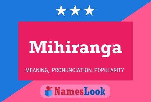 Mihiranga Name Poster