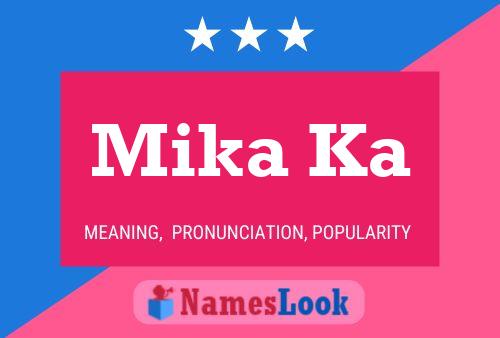 Mika Ka Name Poster