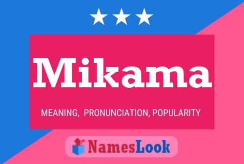 Mikama Name Poster