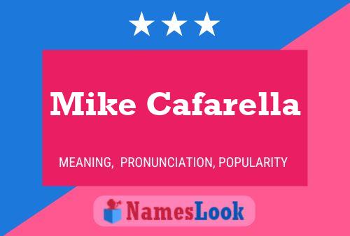 Mike Cafarella Name Poster