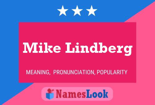 Mike Lindberg Name Poster