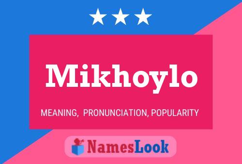 Mikhoylo Name Poster