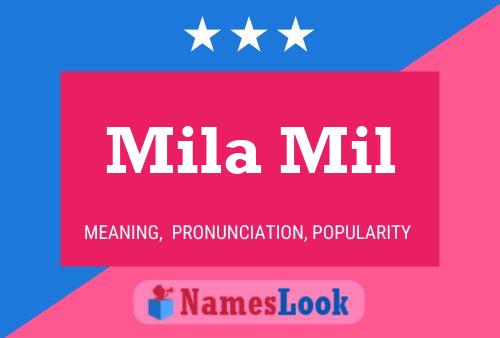 Mila Mil Name Poster