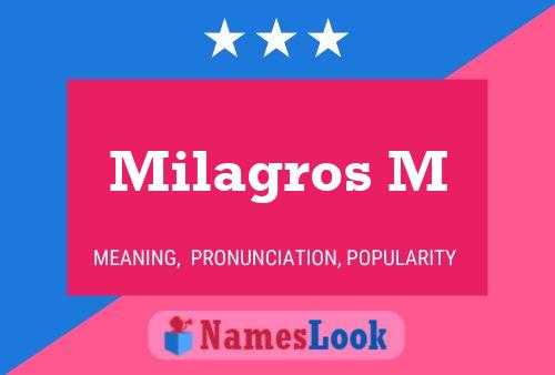 Milagros M Name Poster