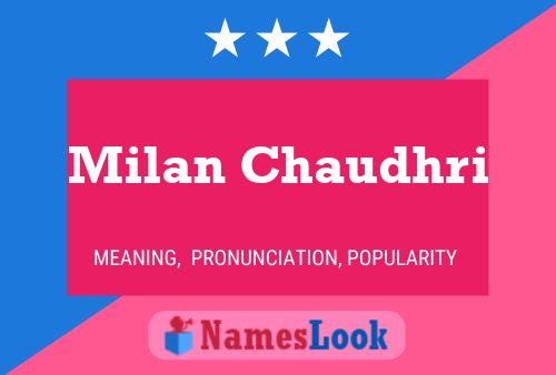 Milan Chaudhri Name Poster