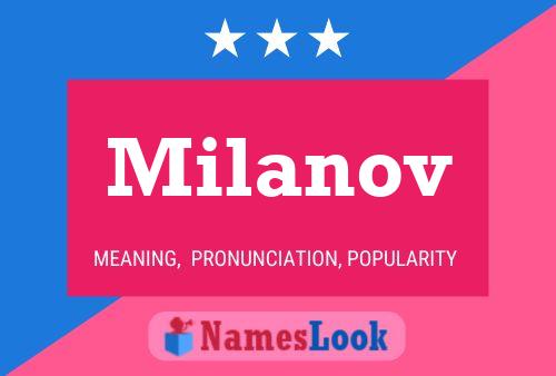 Milanov Name Poster