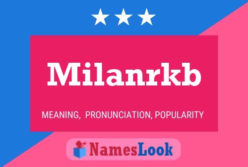 Milanrkb Name Poster