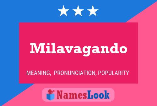 Milavagando Name Poster