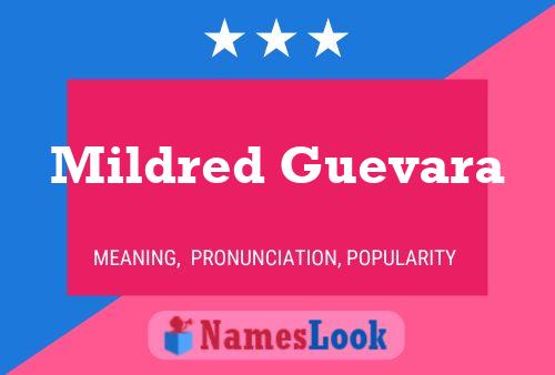 Mildred Guevara Name Poster