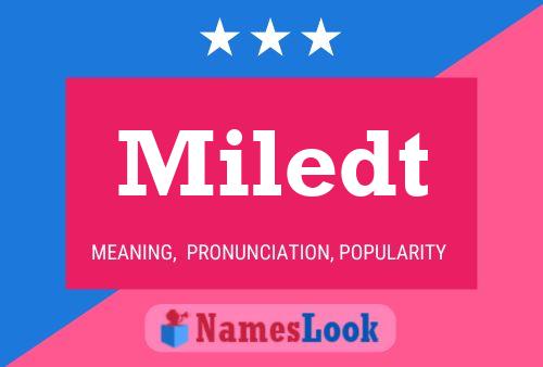 Miledt Name Poster