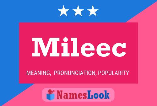 Mileec Name Poster