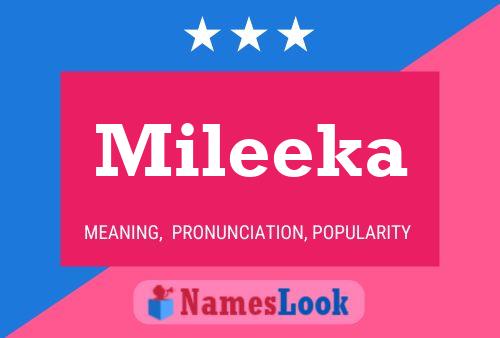 Mileeka Name Poster