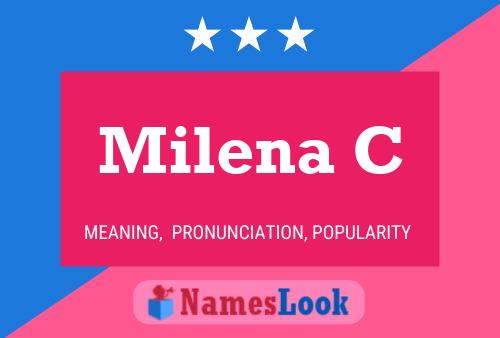 Milena C Name Poster