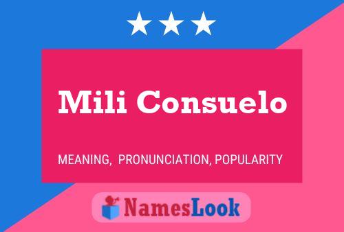 Mili Consuelo Name Poster