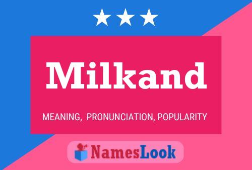 Milkand Name Poster