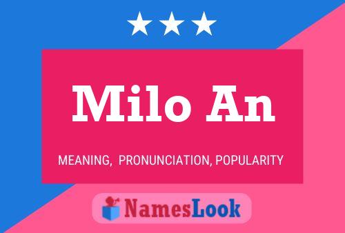 Milo An Name Poster