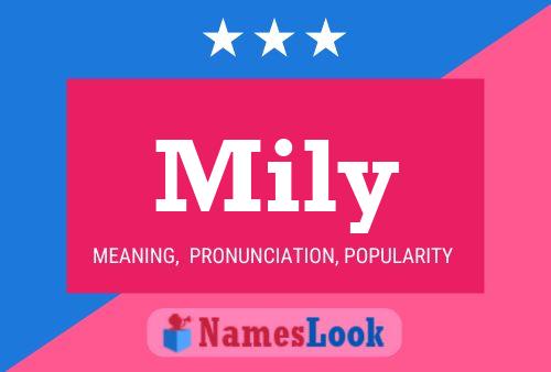 Mily Name Poster