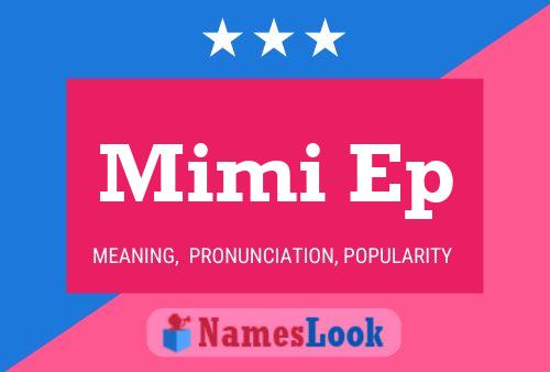 Mimi Ep Name Poster