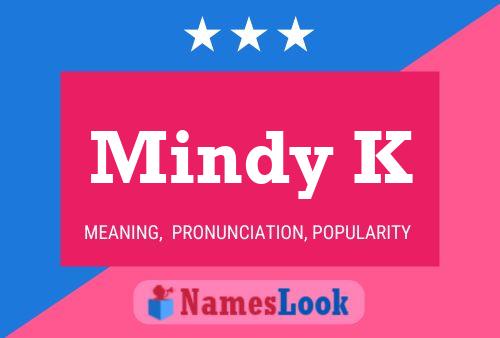 Mindy K Name Poster