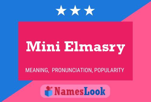 Mini Elmasry Name Poster