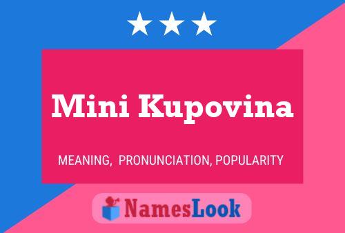 Mini Kupovina Name Poster