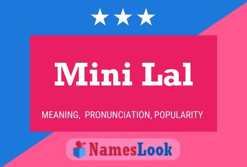 Mini Lal Name Poster