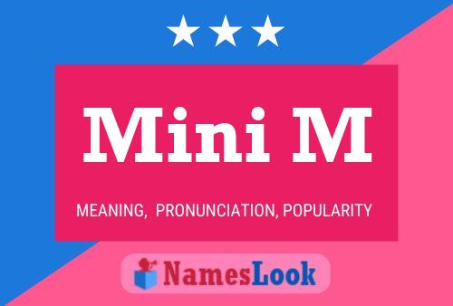 Mini M Name Poster