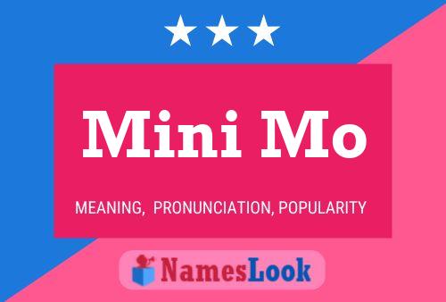 Mini Mo Name Poster