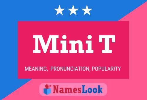 Mini T Name Poster