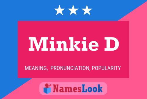 Minkie D Name Poster