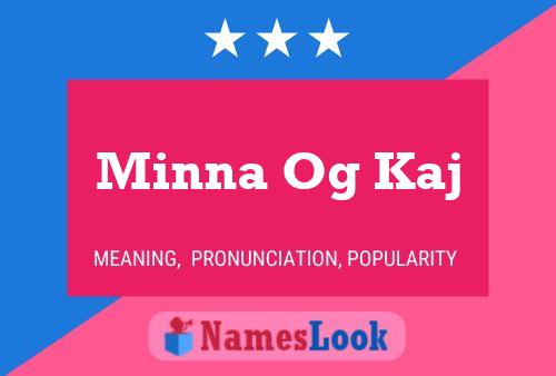 Minna Og Kaj Name Poster