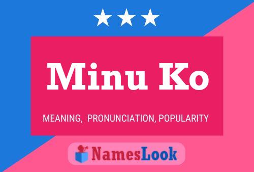 Minu Ko Name Poster