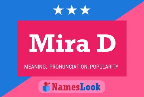 Mira D Name Poster