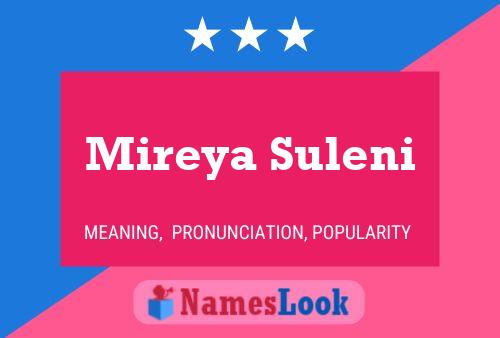 Mireya Suleni Name Poster