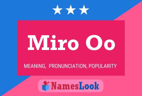 Miro Oo Name Poster