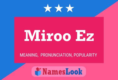 Miroo Ez Name Poster