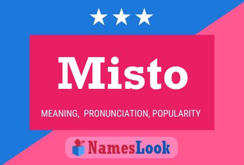 Misto Name Poster