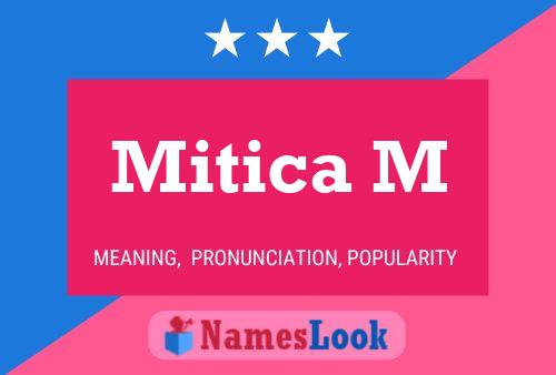 Mitica M Name Poster