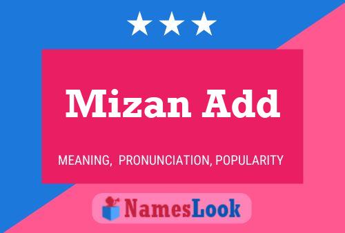 Mizan Add Name Poster