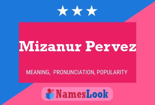 Mizanur Pervez Name Poster