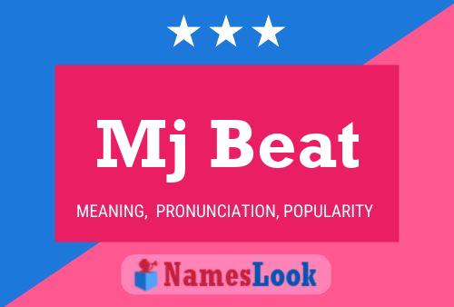 Mj Beat Name Poster