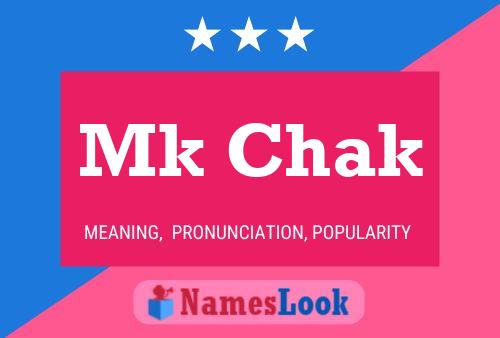 Mk Chak Name Poster