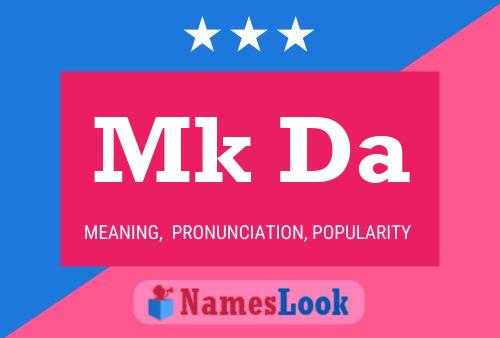 Mk Da Name Poster