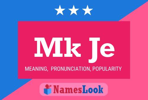 Mk Je Name Poster