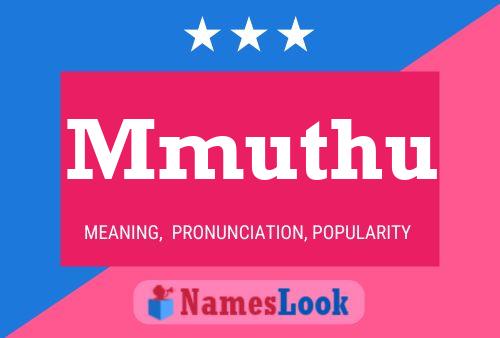 Mmuthu Name Poster