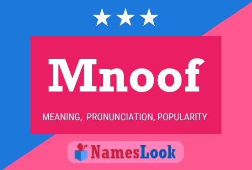 Mnoof Name Poster