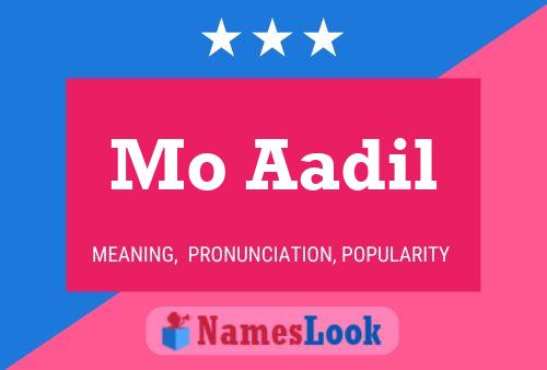 Mo Aadil Name Poster