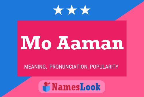 Mo Aaman Name Poster